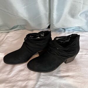 Black ankle booties